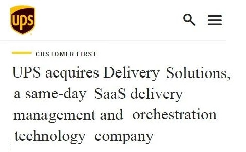 【西邮最前线】UPS收购Delivery Solutions，加强最后一英里交付-西邮物流